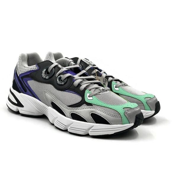 Adidas Astir Women Casual Retro Tennis Shoe Gray Black Running Sneaker - Picture 3 of 9